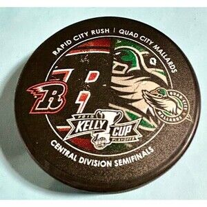 Rapid City Rush vs Quad City Mallards 2015 Kelly Cup playoffs Puck